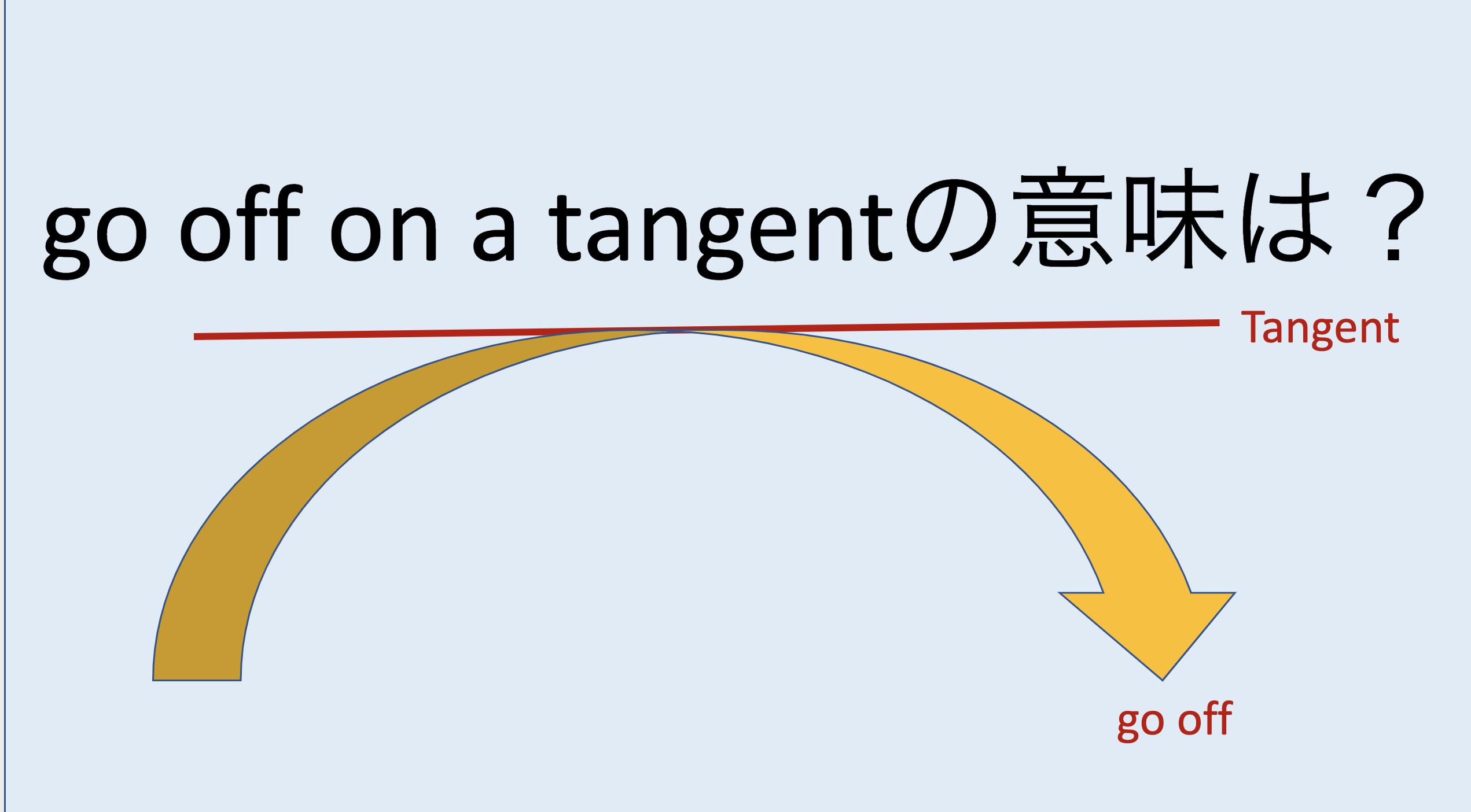 go-off-on-a-tangent